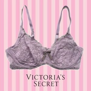 Victoria’s Secret, Dream Angels Lavender Floral Unlined Lace Bra 38D